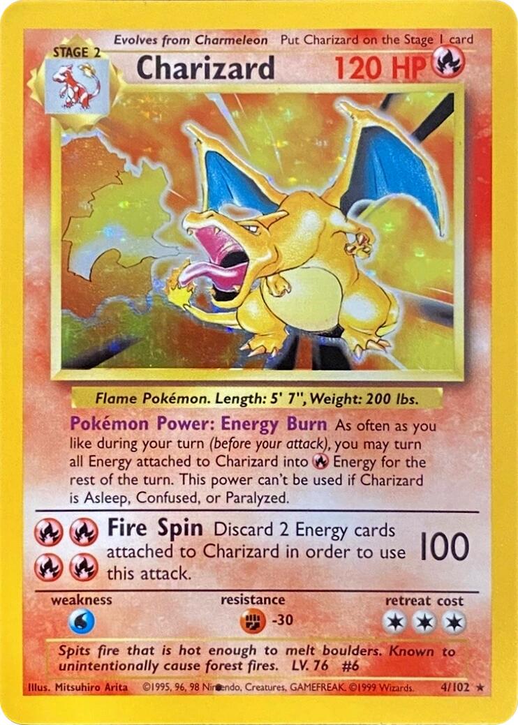 Charizard (004/102) (Black Dot Error) [Base Set 2] | Jack's On Queen