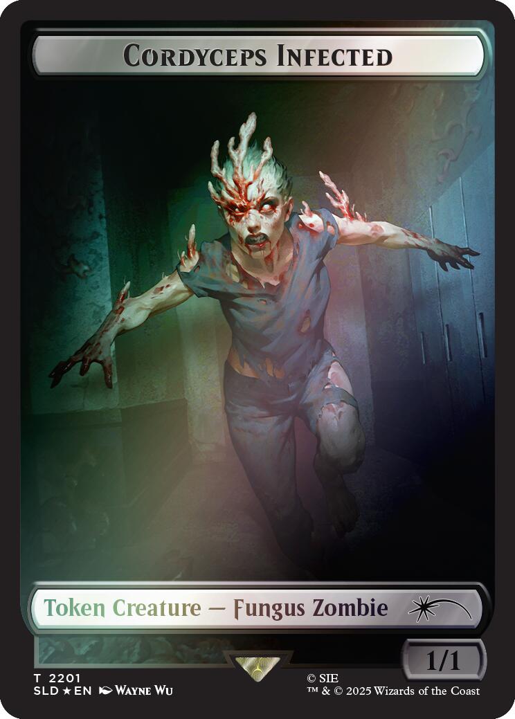 Cordyceps Infected Token (2201) (Rainbow Foil) [Secret Lair Drop Series] | Jack's On Queen