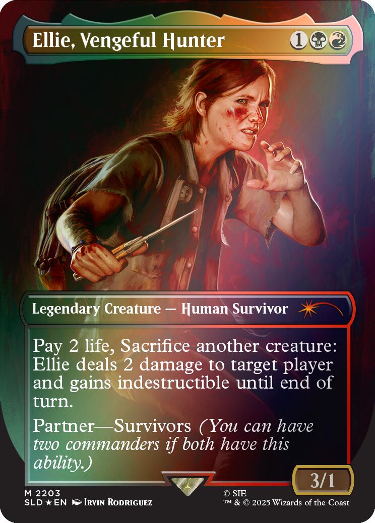Ellie, Vengeful Hunter (Rainbow Foil) [Secret Lair Drop Series] | Jack's On Queen