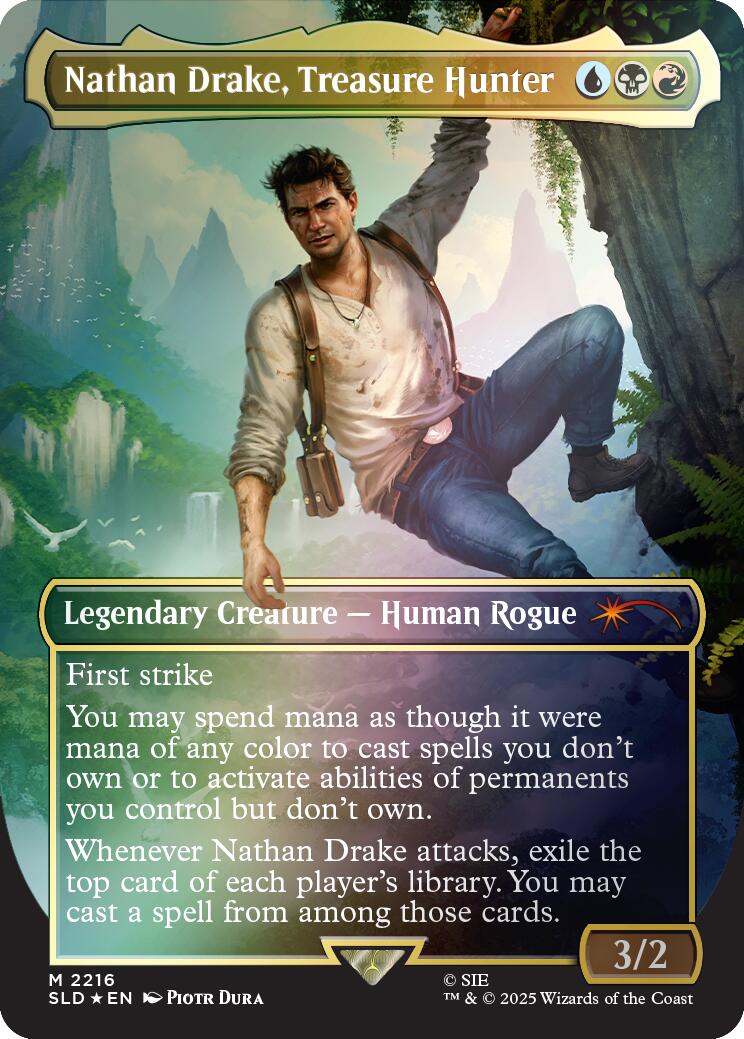 Nathan Drake, Treasure Hunter (Rainbow Foil) [Secret Lair Drop Series] | Jack's On Queen