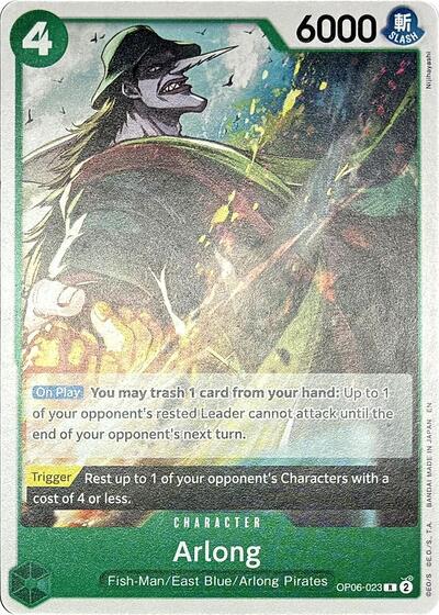 Arlong - OP06-023 (OP06-023) [Learn Together Deck Set] | Jack's On Queen