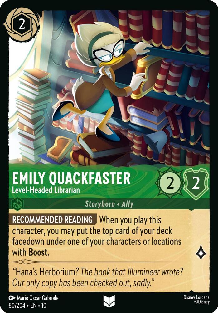 Emily Quackfaster - Level-Headed Librarian (80/204) [Whispers in the Well] | Jack's On Queen