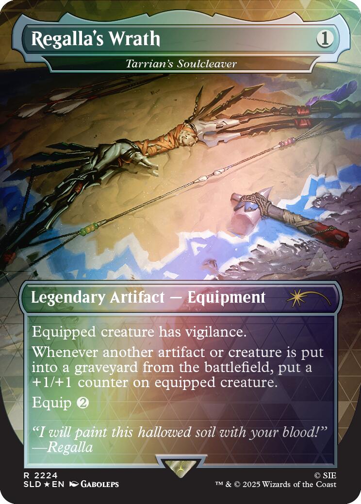 Regalla's Wrath - Tarrian's Soulcleaver (Rainbow Foil) [Secret Lair Drop Series] | Jack's On Queen