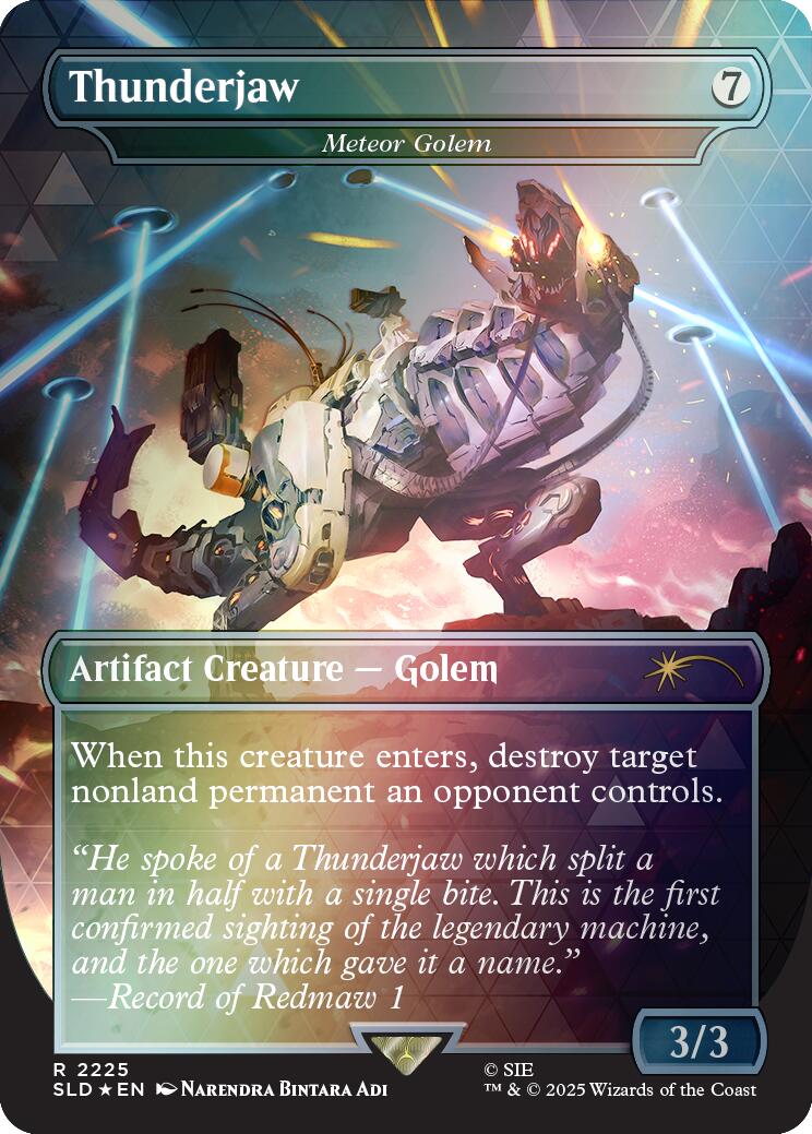 Thunderjaw - Meteor Golem (Rainbow Foil) [Secret Lair Drop Series] | Jack's On Queen