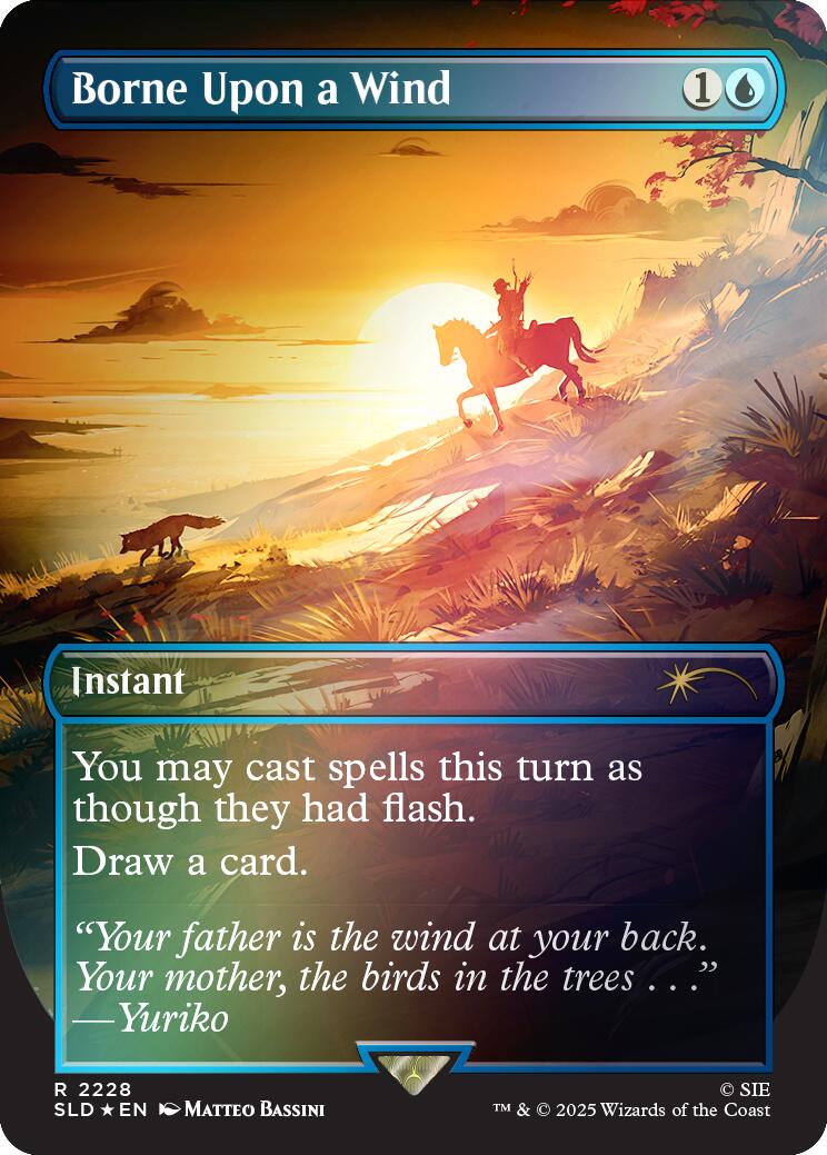 Borne Upon a Wind (Rainbow Foil) [Secret Lair Drop Series] | Jack's On Queen