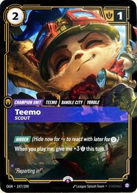 Teemo - Scout (197/298) [Riftbound Promotional Cards] | Jack's On Queen
