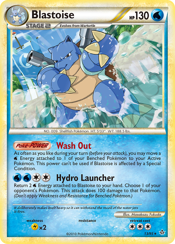 Blastoise (13/95) [HeartGold & SoulSilver: Unleashed] | Jack's On Queen