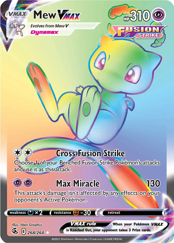 Mew VMAX (268/264) [Sword & Shield: Fusion Strike] | Jack's On Queen