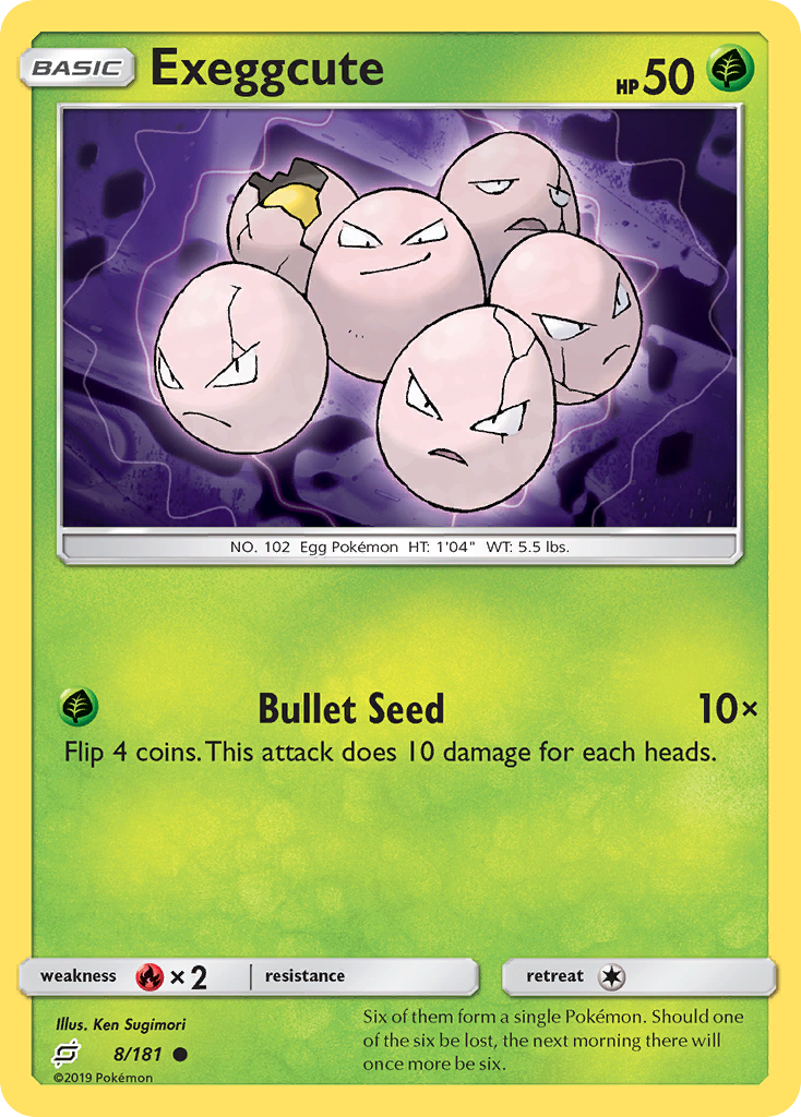 Exeggcute (8/181) [Sun & Moon: Team Up] | Jack's On Queen