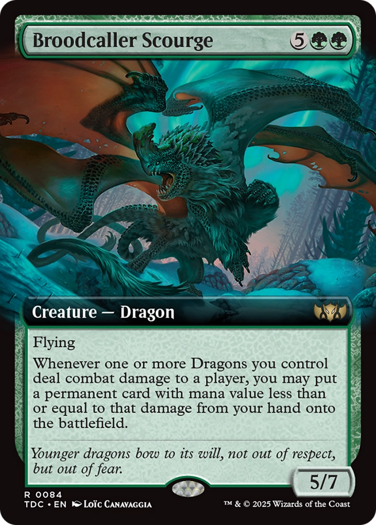 Broodcaller Scourge (Extended Art) [Tarkir: Dragonstorm Commander] | Jack's On Queen