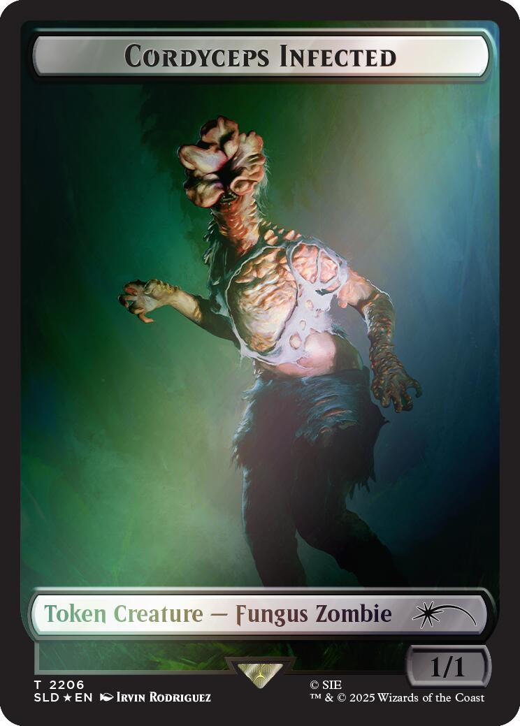Cordyceps Infected Token (2206) (Rainbow Foil) [Secret Lair Drop Series] | Jack's On Queen