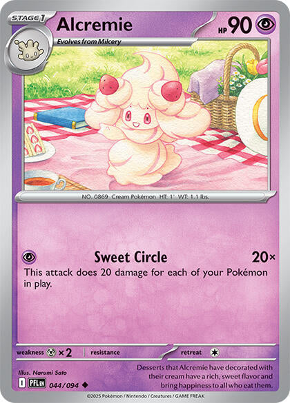 Alcremie (044/094) (Reverse Holo) [Mega Evolution: Phantasmal Flames] | Jack's On Queen