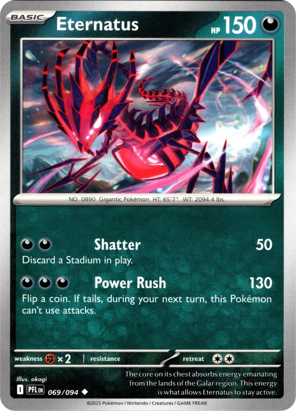 Eternatus (069/094) (Reverse Holo) [Mega Evolution: Phantasmal Flames] | Jack's On Queen