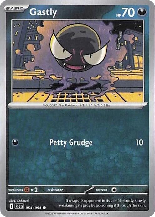Gastly (054/094) [Mega Evolution: Phantasmal Flames] | Jack's On Queen