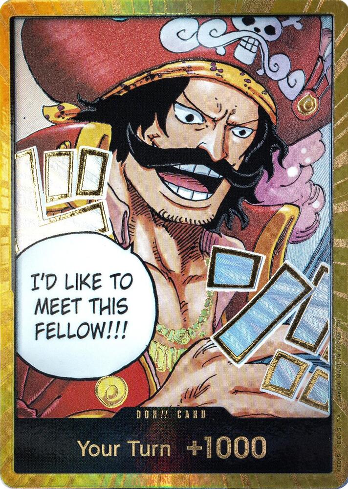 DON!! Card (Gol.D.Roger) (Gold) [Carrying On His Will] | Jack's On Queen