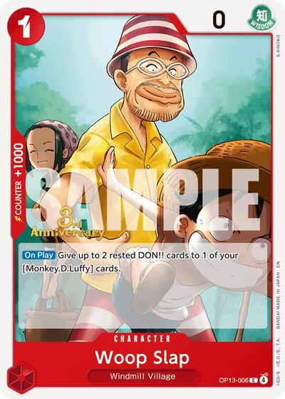 Woop Slap (OP13-006) [Carrying On His Will: 3rd Anniversary Tournament Cards] | Jack's On Queen
