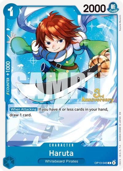 Haruta (OP13-045) [Carrying On His Will: 3rd Anniversary Tournament Cards] | Jack's On Queen