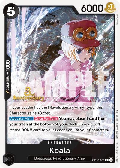 Koala (OP13-081) [Carrying On His Will: 3rd Anniversary Tournament Cards] | Jack's On Queen