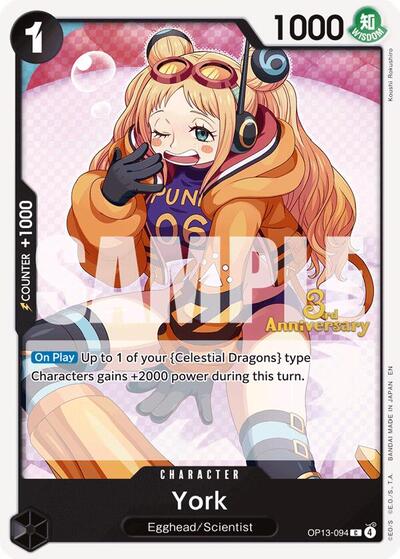 York (OP13-094) [Carrying On His Will: 3rd Anniversary Tournament Cards] | Jack's On Queen