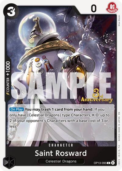 Saint Rosward (OP13-095) [Carrying On His Will: 3rd Anniversary Tournament Cards] | Jack's On Queen