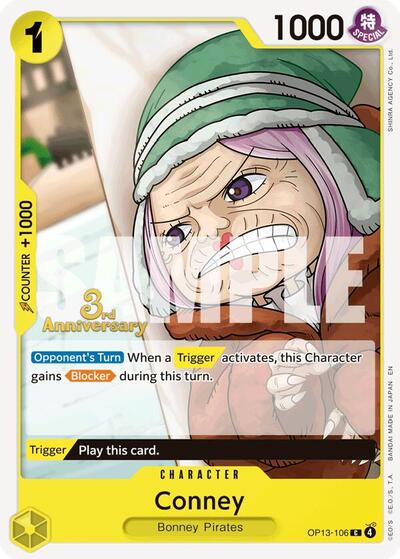 Conney (OP13-106) [Carrying On His Will: 3rd Anniversary Tournament Cards] | Jack's On Queen