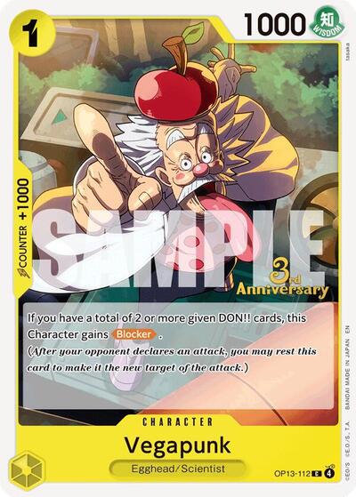 Vegapunk (OP13-112) [Carrying On His Will: 3rd Anniversary Tournament Cards] | Jack's On Queen