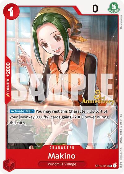 Makino (OP13-015) [Carrying On His Will: 3rd Anniversary Tournament Cards] | Jack's On Queen