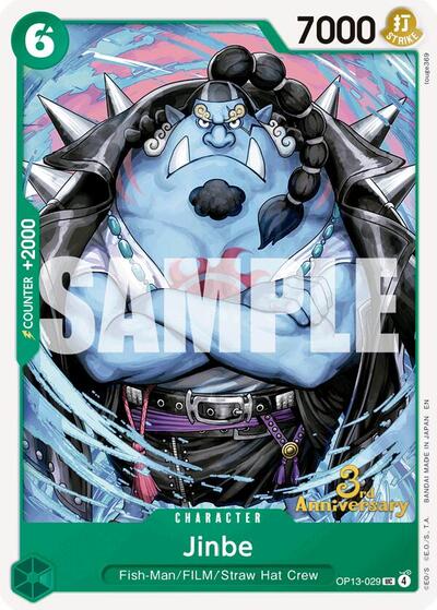 Jinbe (OP13-029) [Carrying On His Will: 3rd Anniversary Tournament Cards] | Jack's On Queen