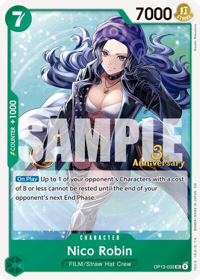 Nico Robin (OP13-032) [Carrying On His Will: 3rd Anniversary Tournament Cards] | Jack's On Queen