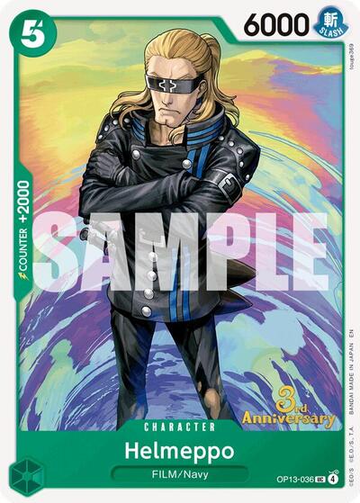 Helmeppo (OP13-036) [Carrying On His Will: 3rd Anniversary Tournament Cards] | Jack's On Queen