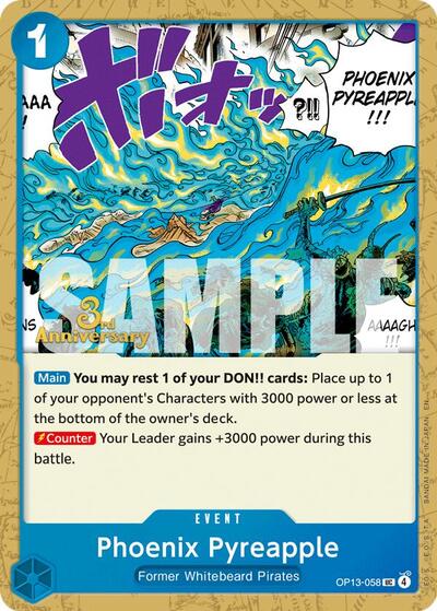Phoenix Pyreapple (OP13-058) [Carrying On His Will: 3rd Anniversary Tournament Cards] | Jack's On Queen