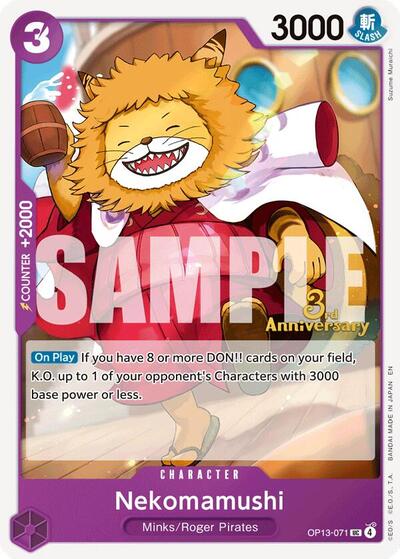 Nekomamushi (OP13-071) [Carrying On His Will: 3rd Anniversary Tournament Cards] | Jack's On Queen