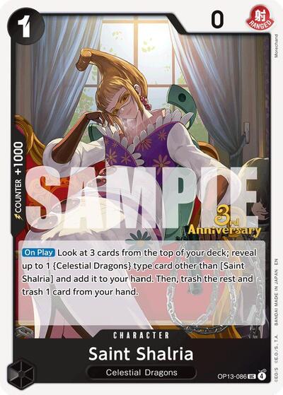 Saint Shalria (OP13-086) [Carrying On His Will: 3rd Anniversary Tournament Cards] | Jack's On Queen