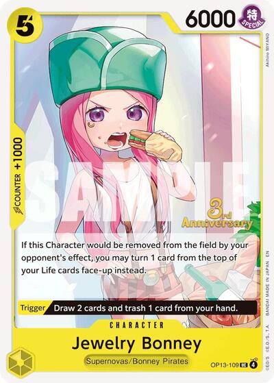 Jewelry Bonney (109) (OP13-109) [Carrying On His Will: 3rd Anniversary Tournament Cards] | Jack's On Queen