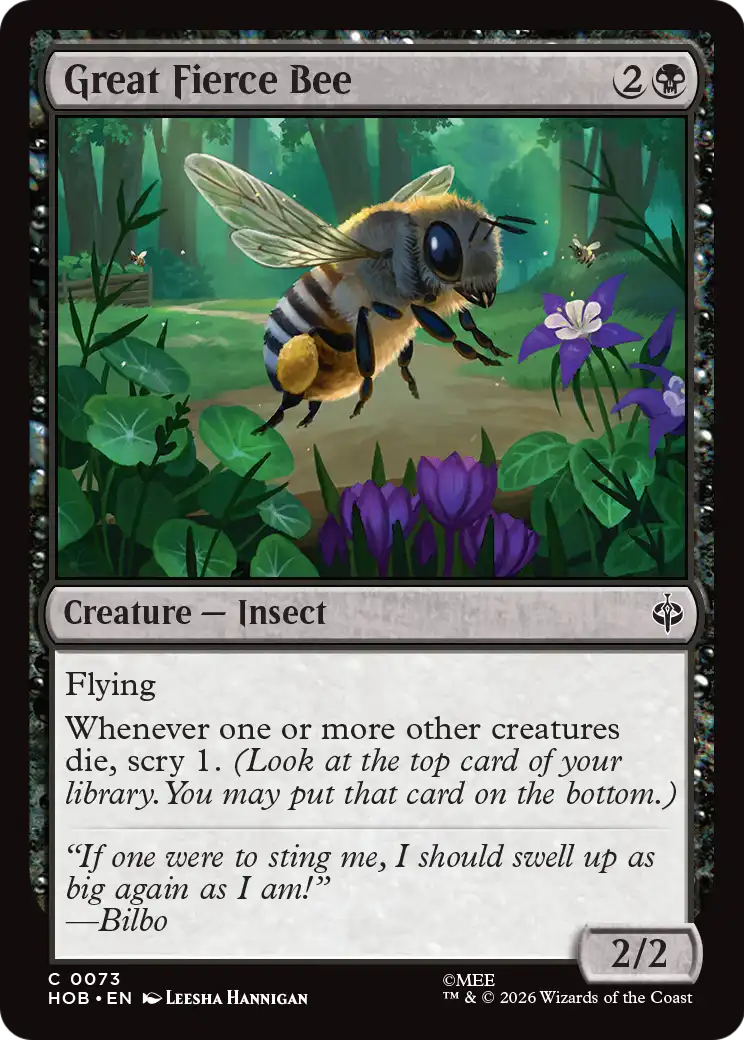 Great Fierce Bee [The Hobbit] | Jack's On Queen