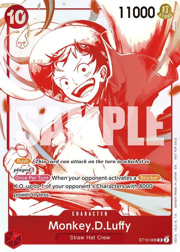 Monkey.D.Luffy - ST10-006 (3rd Anniversary Treasure Campaign Pack) (ST10-006) [One Piece Promotion Cards] | Jack's On Queen