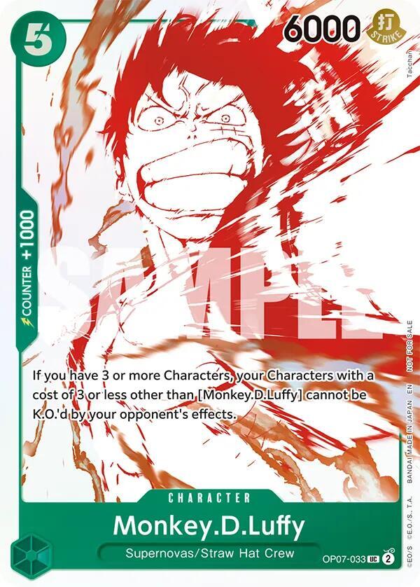 Monkey.D.Luffy - OP07-033 (3rd Anniversary Treasure Campaign Pack) (OP07-033) [One Piece Promotion Cards] | Jack's On Queen