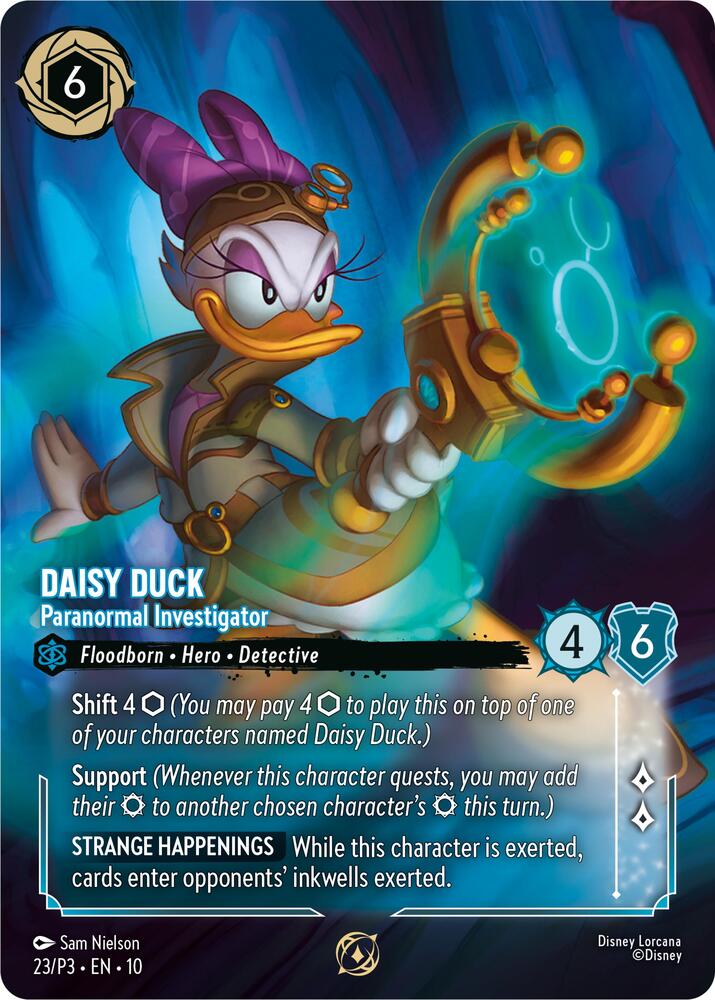Daisy Duck - Paranormal Investigator (Store Championship Participant) (23) [Disney Lorcana Promo Cards] | Jack's On Queen