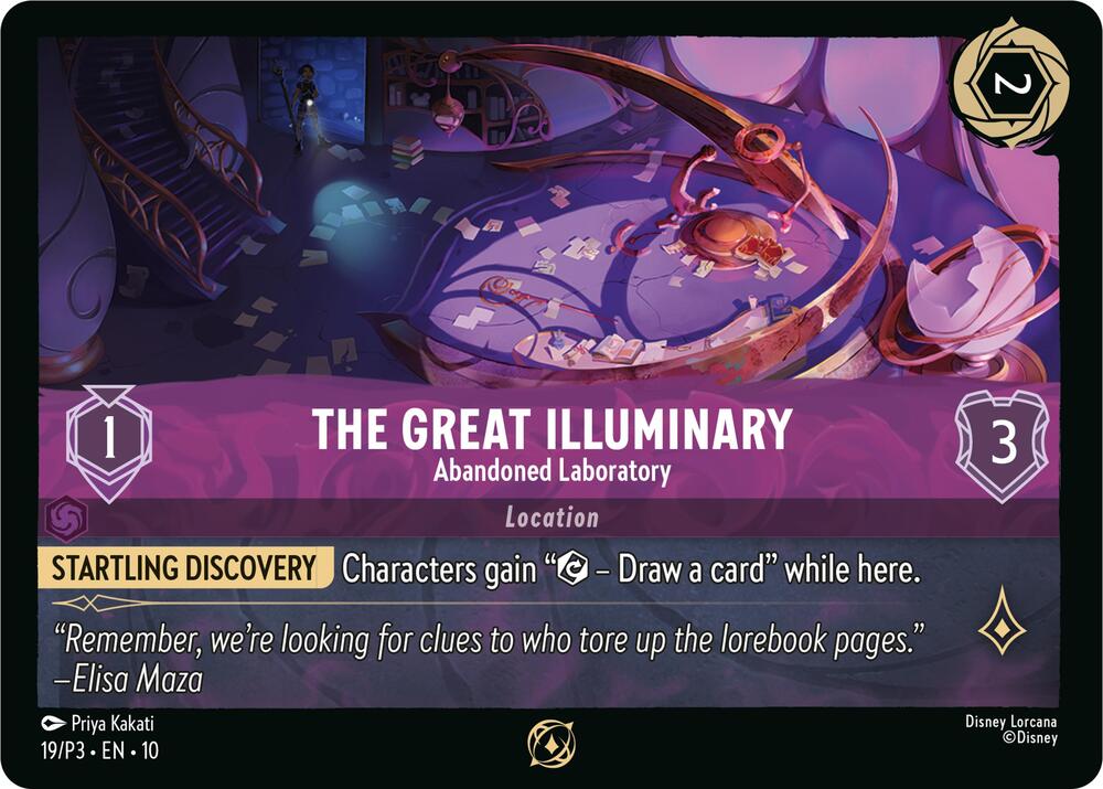 The Great Illuminary - Abandoned Laboratory (19) [Disney Lorcana Promo Cards] | Jack's On Queen