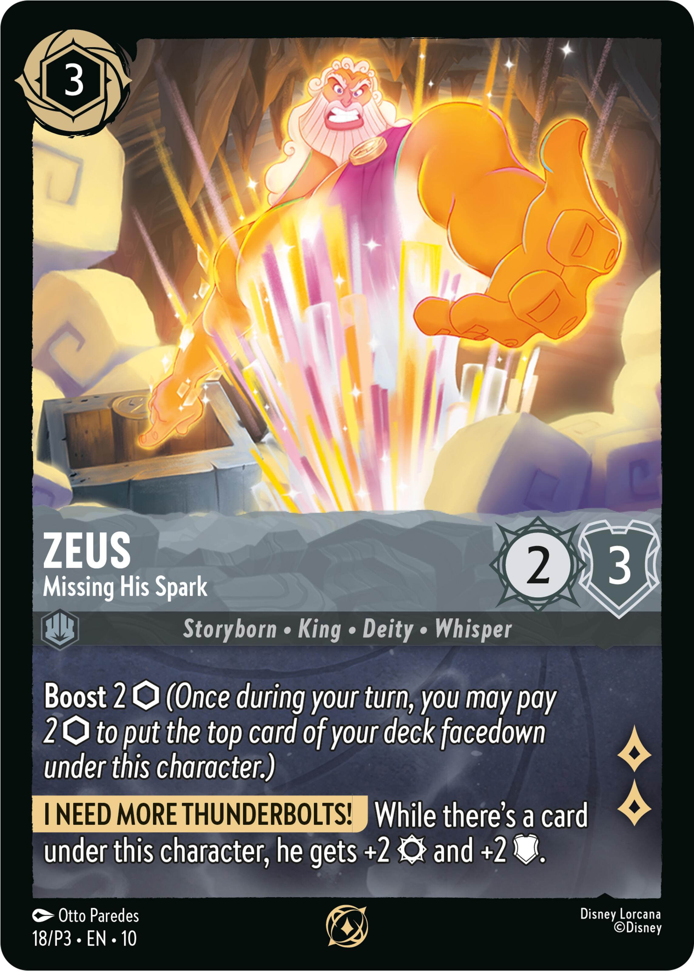 Zeus - Missing His Spark (18) [Promo Cards] | Jack's On Queen