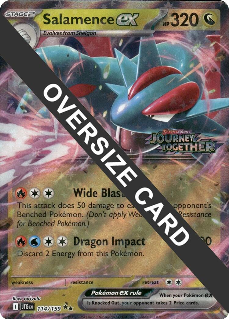 Salamence ex (114/159) (Jumbo Card) [Scarlet & Violet: Journey Together] | Jack's On Queen