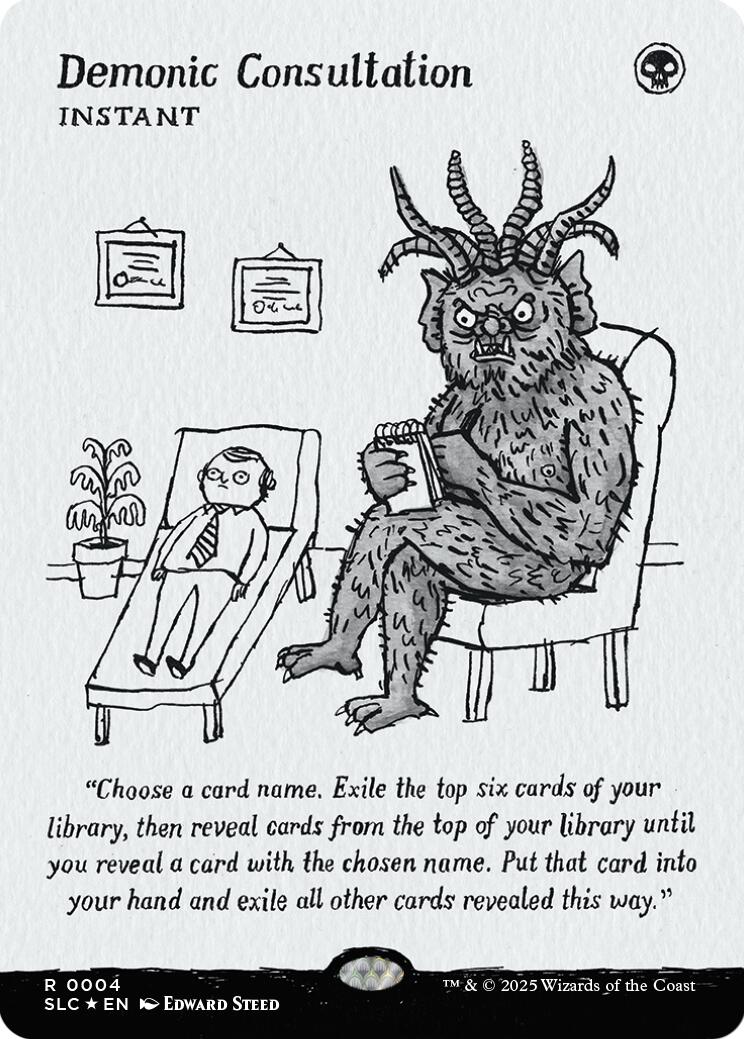 Demonic Consultation (Halo Foil) [Secret Lair Countdown Kit] | Jack's On Queen