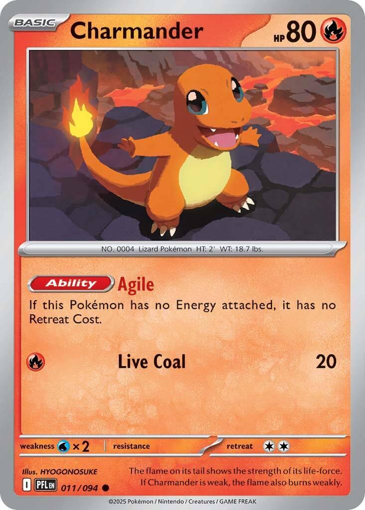 Charmander (011/094) [Mega Evolution: Phantasmal Flames] | Jack's On Queen