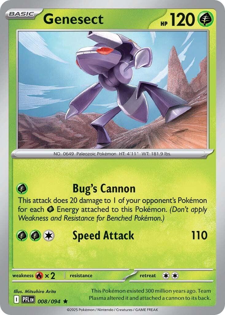 Genesect (008/094) [Mega Evolution: Phantasmal Flames] | Jack's On Queen
