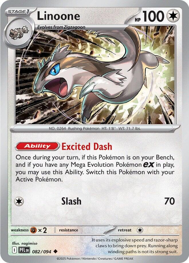 Linoone (082/094) [Mega Evolution: Phantasmal Flames] | Jack's On Queen