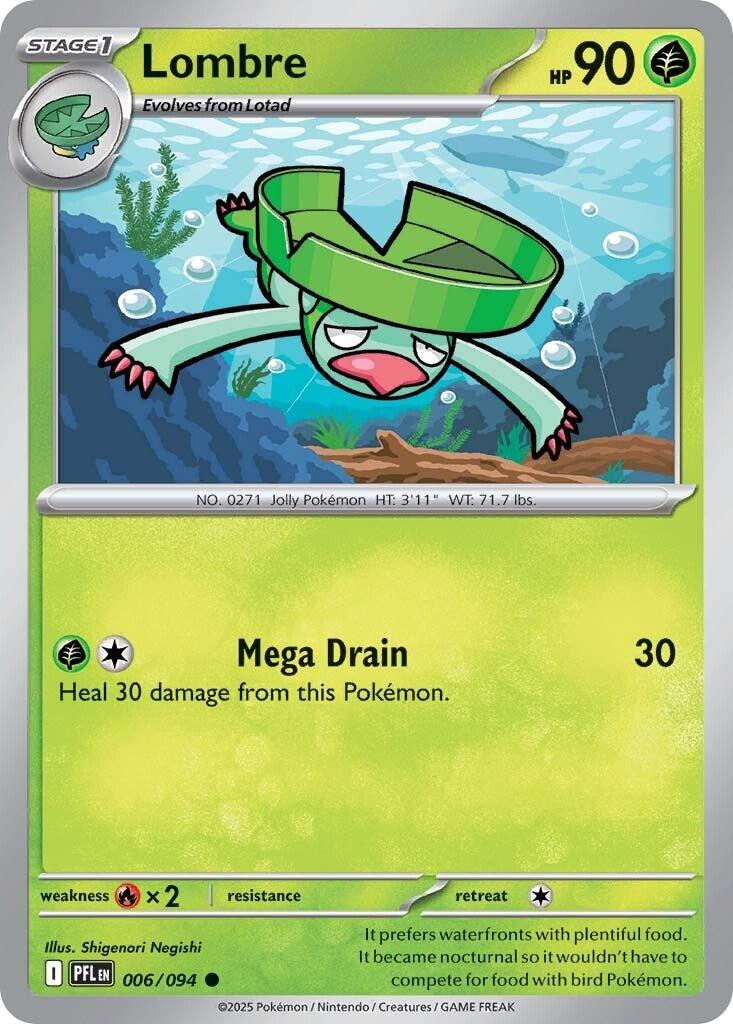 Lombre (006/094) [Mega Evolution: Phantasmal Flames] | Jack's On Queen