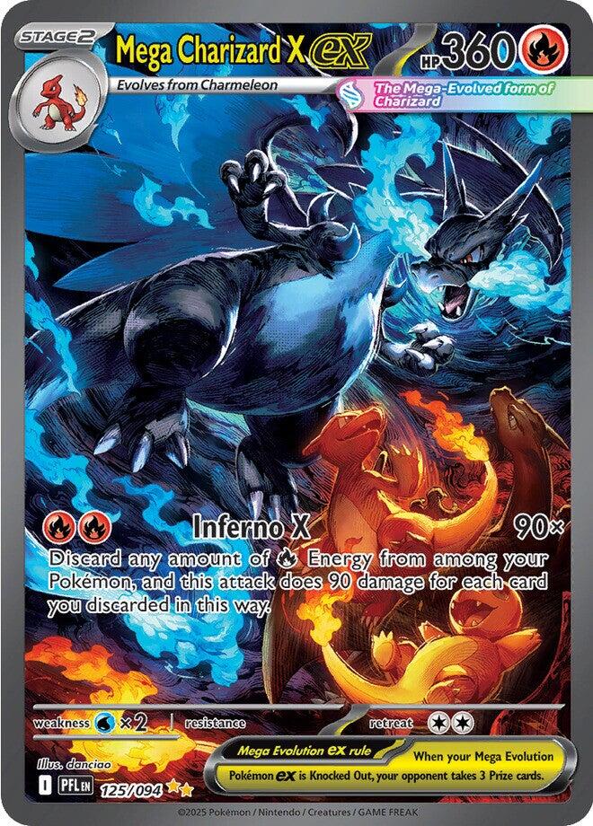 Mega Charizard X ex (125/094) [Mega Evolution: Phantasmal Flames] | Jack's On Queen