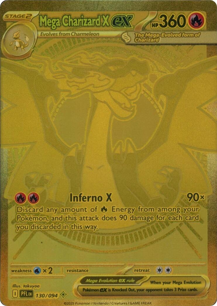 Mega Charizard X ex (130/094) [Mega Evolution: Phantasmal Flames] | Jack's On Queen