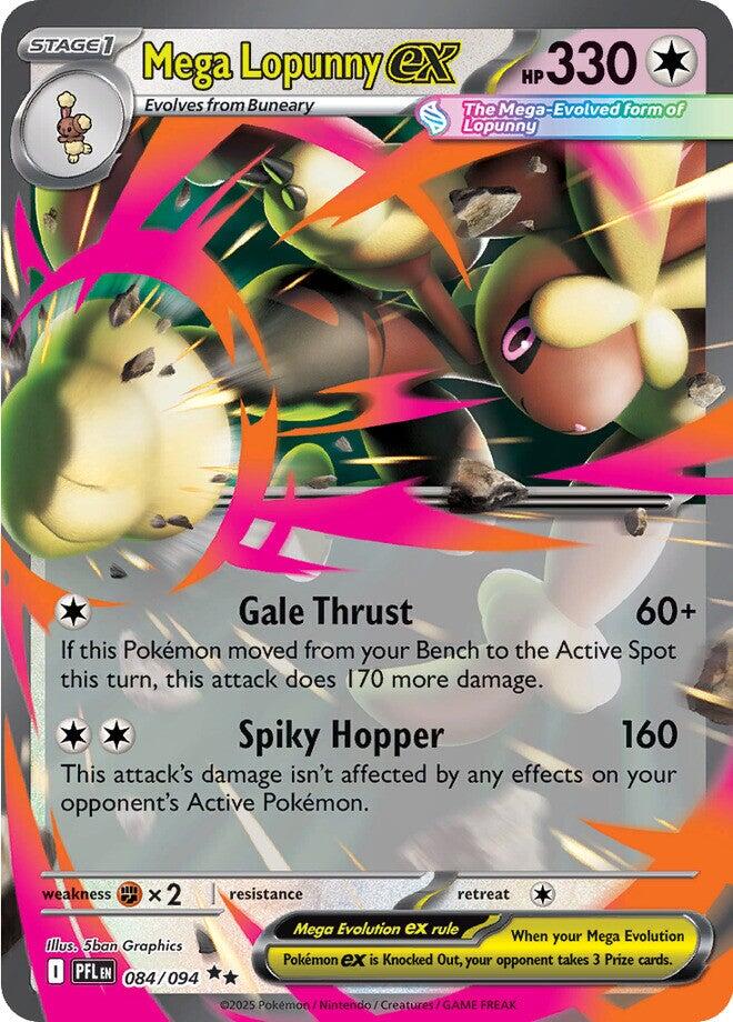 Mega Lopunny ex (084/094) [Mega Evolution: Phantasmal Flames] | Jack's On Queen