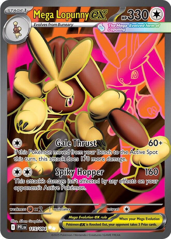 Mega Lopunny ex (115/094) [Mega Evolution: Phantasmal Flames] | Jack's On Queen
